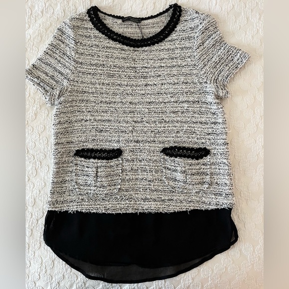 NWT Zara Tweed Top Size S - Picture 2 of 6